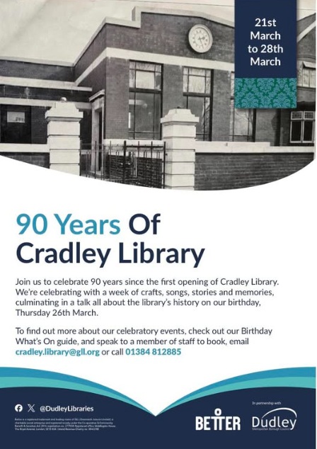Cradley Library - 90 Years of Cradley Library